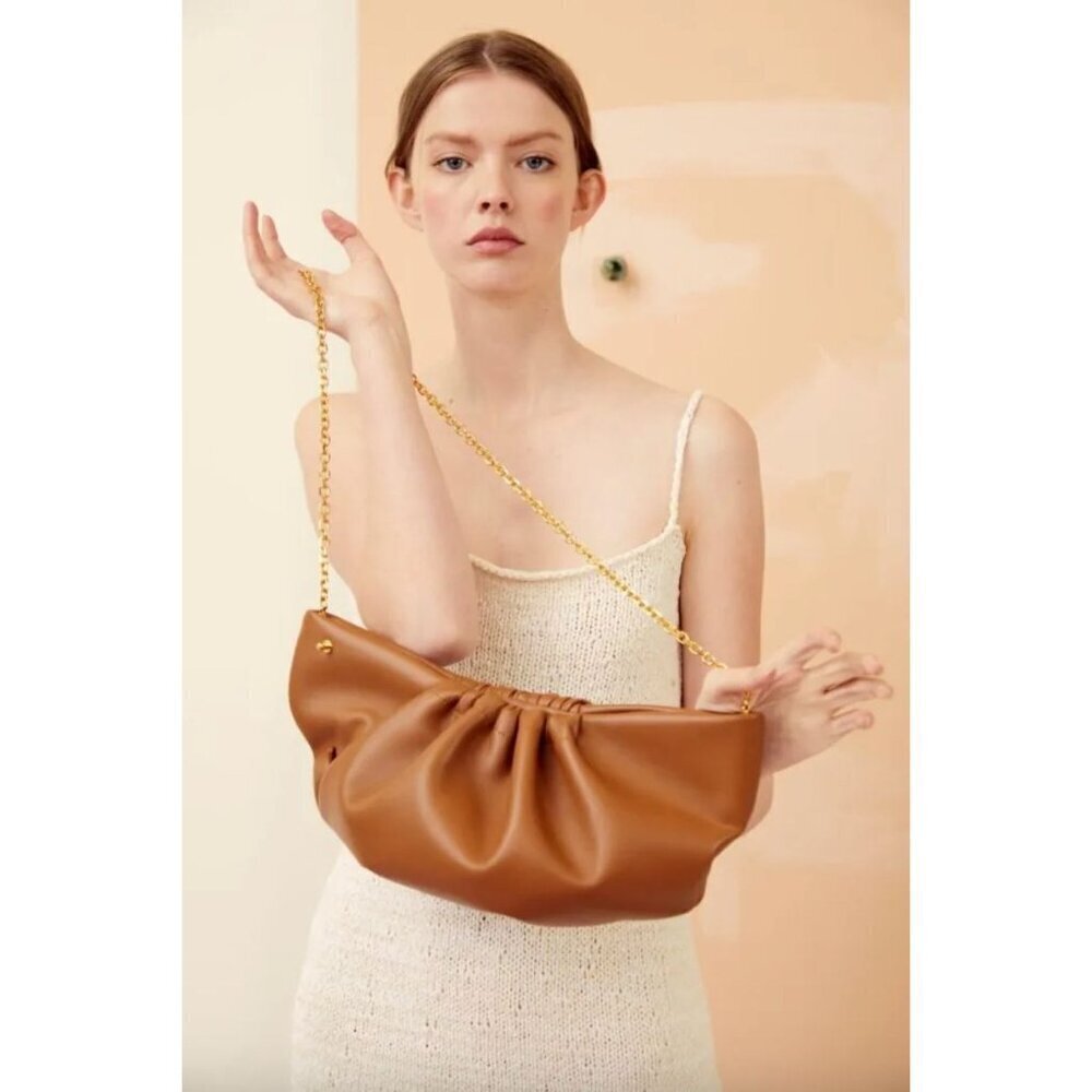 Senreve Cornetti Crossbody Clutch Bag Detachable Strap Saddle Womens Size OS